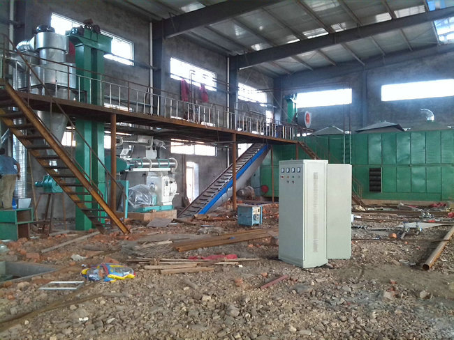 Jiangxi Huanglong Oil Co., Ltd. 100 tons of rice bran granulation drying workshop